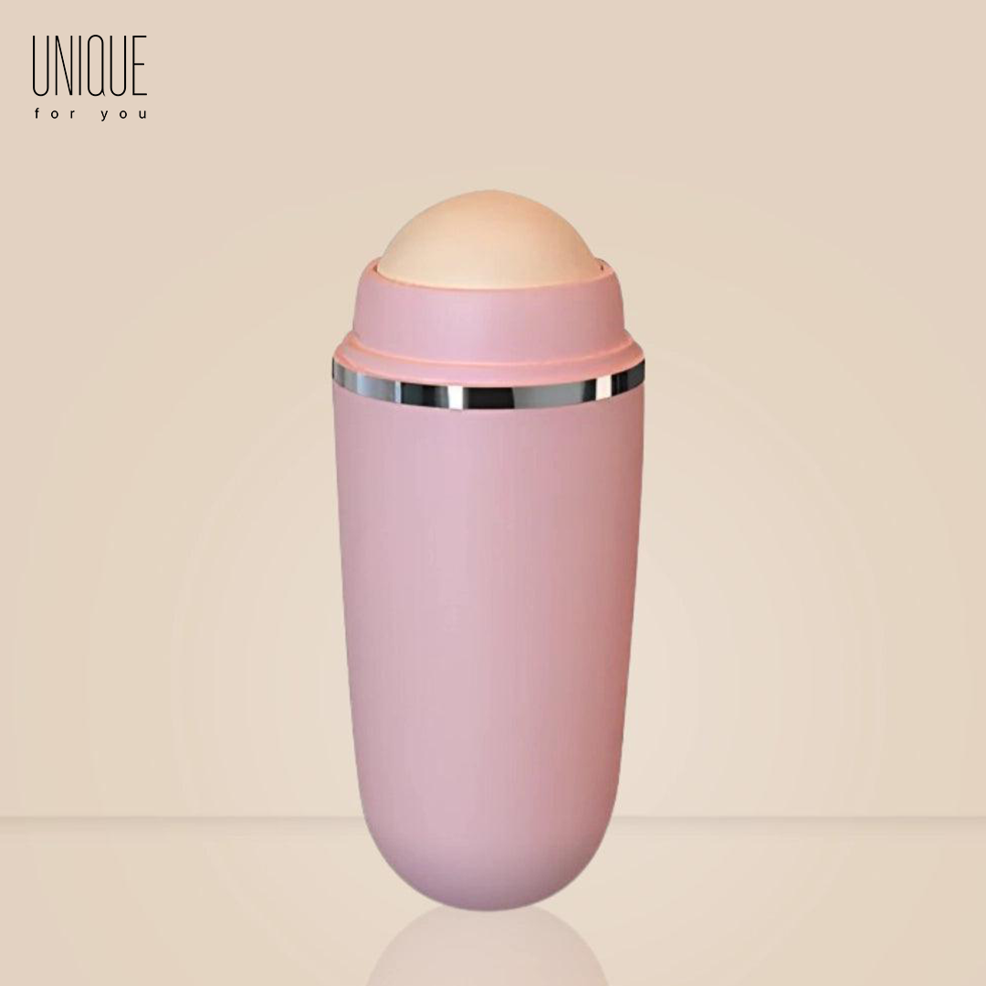 Volcanic stone facial roller: fat control